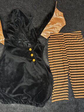 Bat Hooded Plush Pullover Halloween Costume Hyde & Eek! Soft Warm 2pc